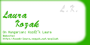 laura kozak business card